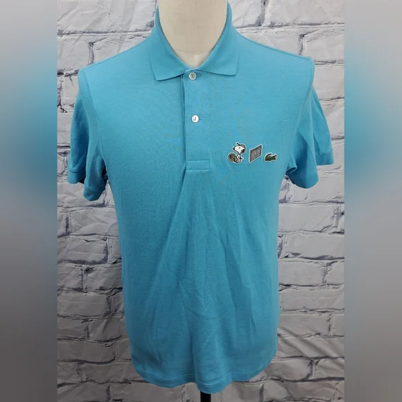 Lacoste x Peanuts Snoopy Men's Polo Shirt Tennis Pique Cotton Size Small (3) - Picture 2 of 14